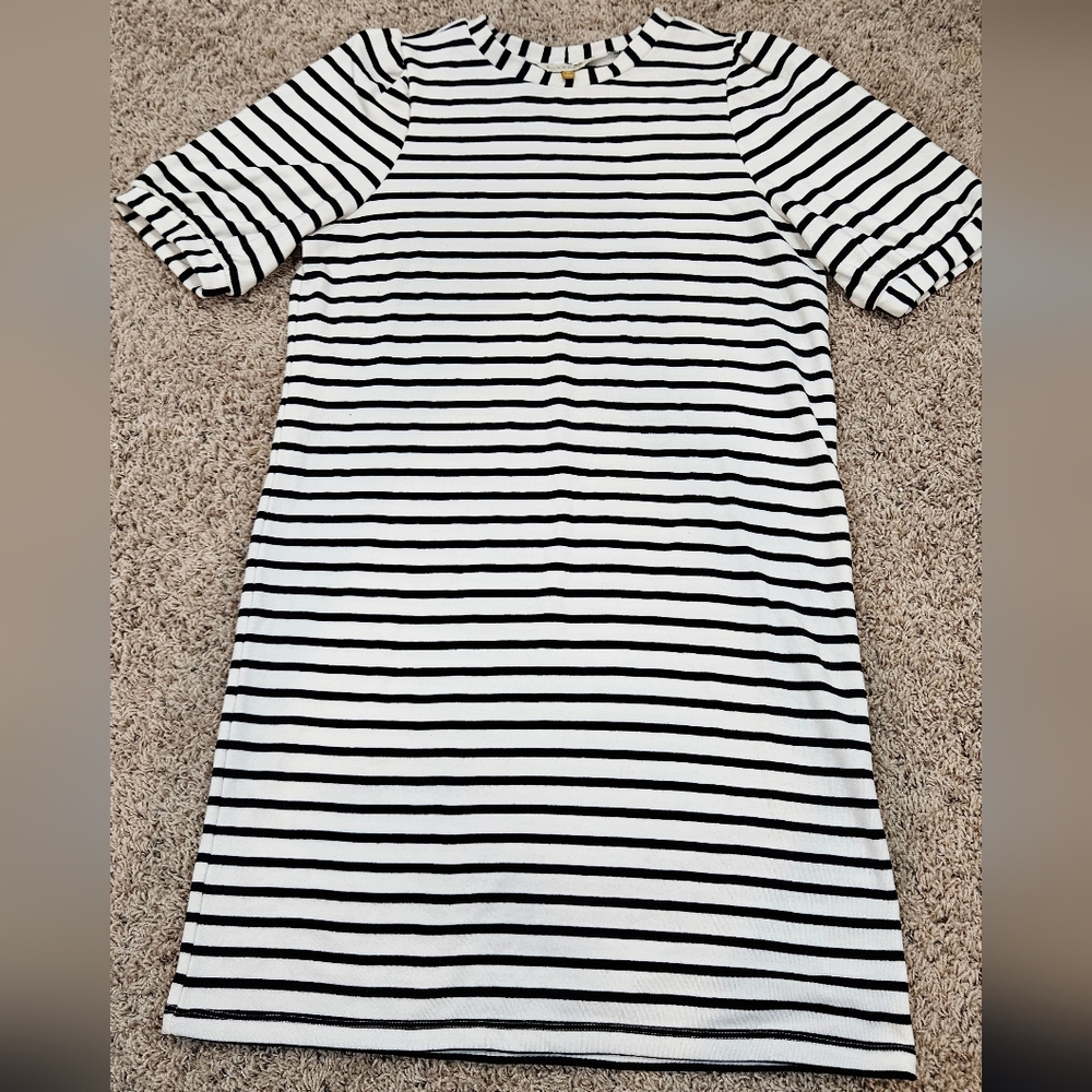 DownEast Black &White Striped Dress
